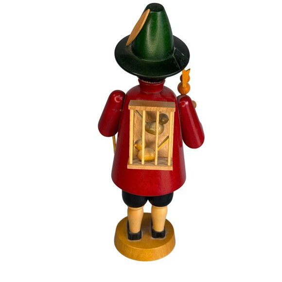 Vintage Erzgebirge Kegler Smoker Bird Dealer German Christmas Figure 8 1/2" - Picture 4 of 8